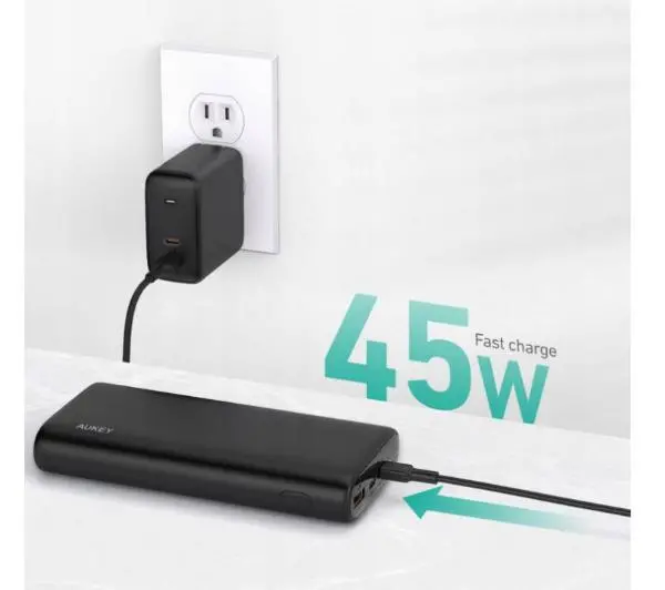 Aukey PB-Y37 20000mAh PD 65W Czarny