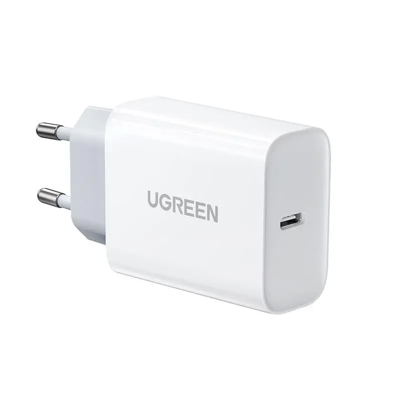 Ładowarka sieciowa UGREEN CD127 USB-C PD3.0 QC4.0 30W Biały