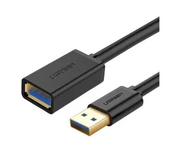 Kabel UGREEN USB 3,0 0368B męski 1m Czarny