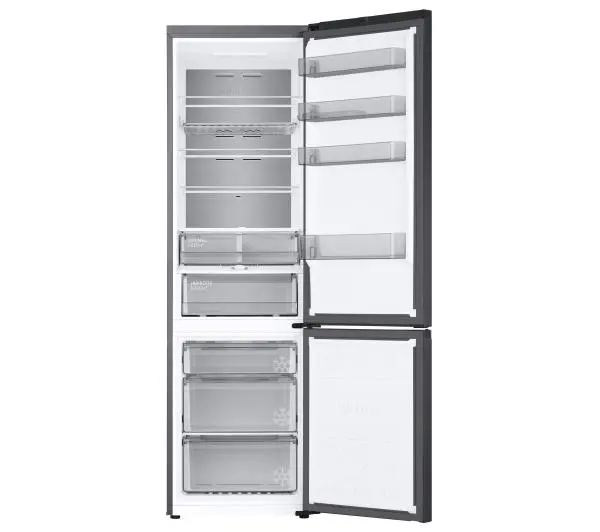 Samsung RB38C705CB1 Funkcje AI Pełny No Frost 203cm Szuflada z kontrolą wilgotności Zdalne sterowanie Grafitowa Stal - Kup na Raty - RRSO 0%
