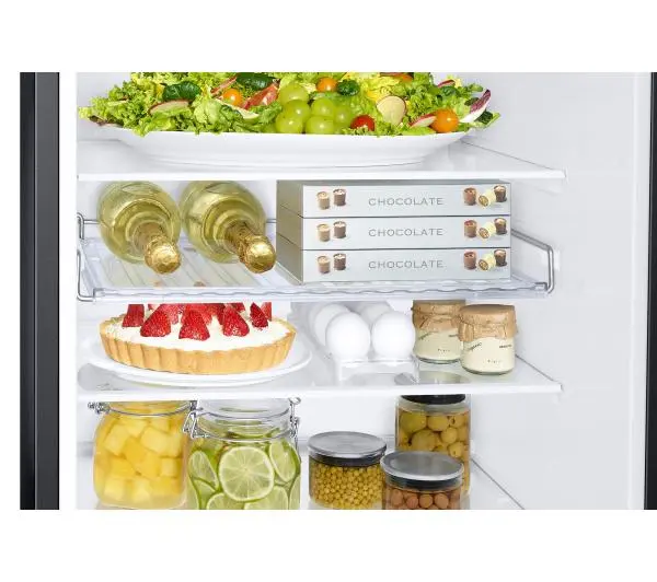 Samsung RB34C672DBN Funkcje AI Pełny No Frost 185,3cm Komora świeżości Zdalne sterowanie Czarny - ⚡ BESTSELLERY ⚡ - Kup na Raty - RRSO 0%