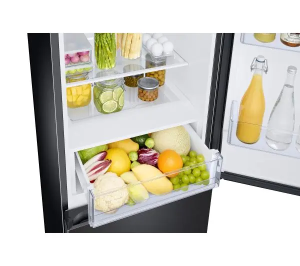 Samsung RB34C672DBN Funkcje AI Pełny No Frost 185,3cm Komora świeżości Zdalne sterowanie Czarny - ⚡ BESTSELLERY ⚡ - Kup na Raty - RRSO 0%
