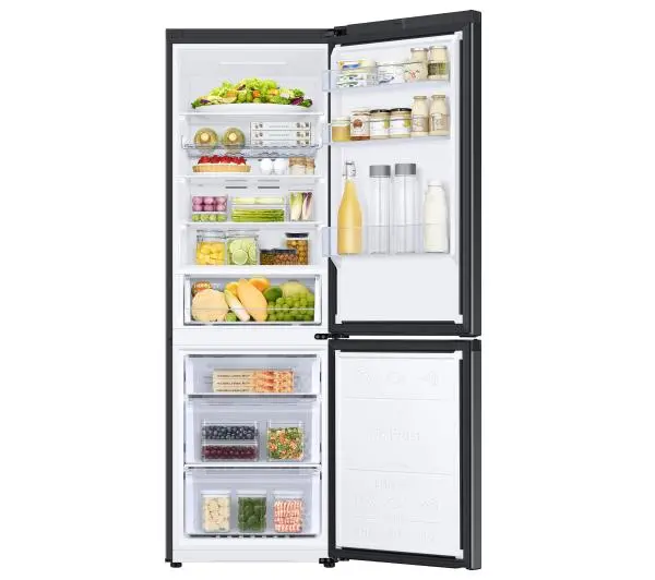 Samsung RB34C672DBN Funkcje AI Pełny No Frost 185,3cm Komora świeżości Zdalne sterowanie Czarny - ⚡ BESTSELLERY ⚡ - Kup na Raty - RRSO 0%