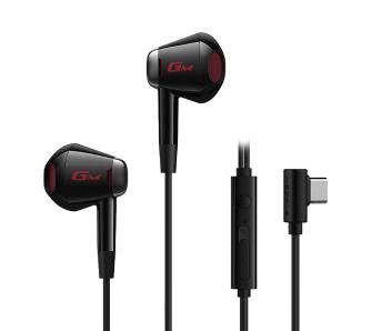 Słuchawki przewodowe z mikrofonem Edifier HECATE GM180 Plus Douszne Czarno-czerwony