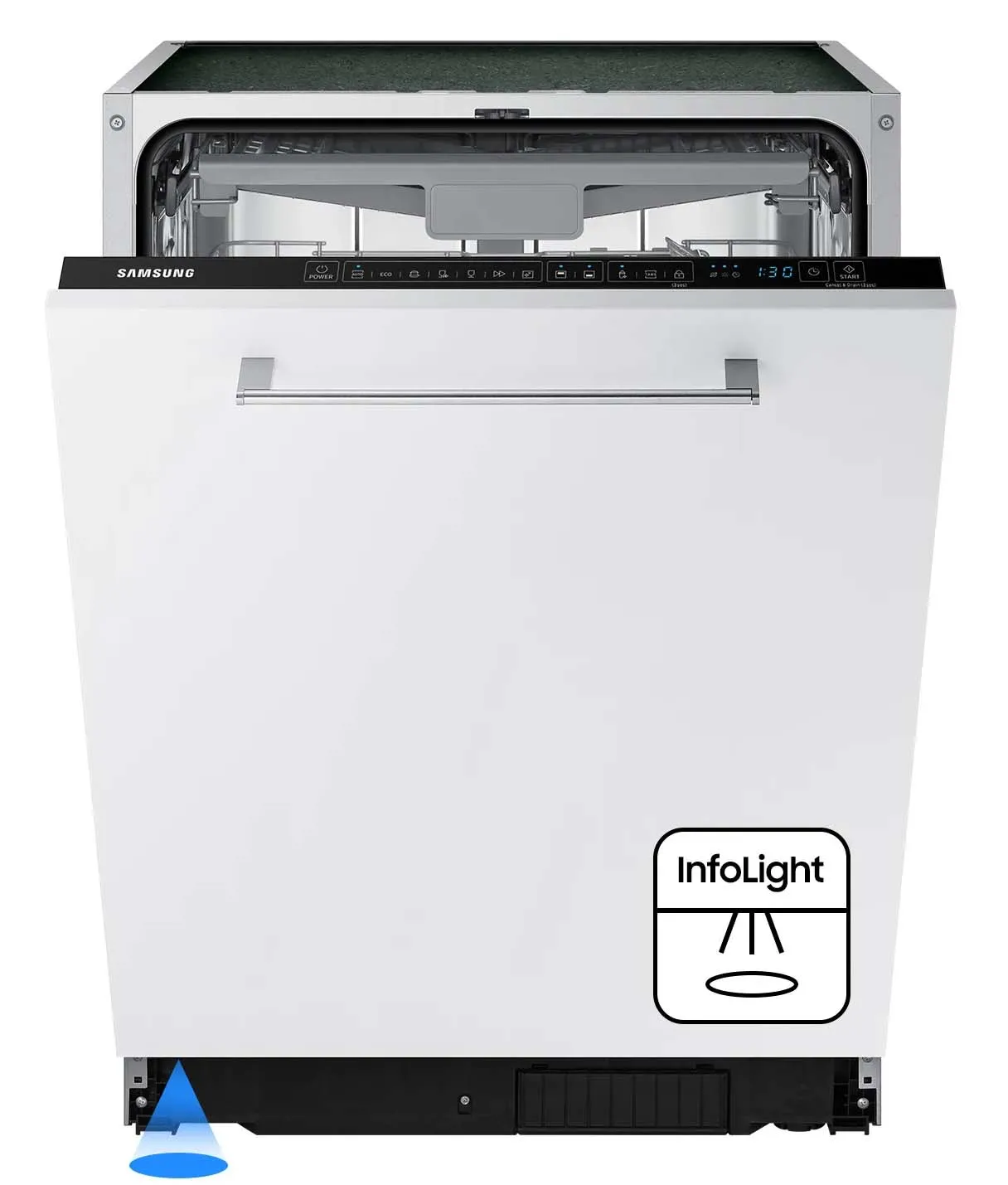 Zmywarka Samsung DW60CG550I00ET 60cm Automatyczne otwieranie drzwi Szuflada na sztućce Bez panelu