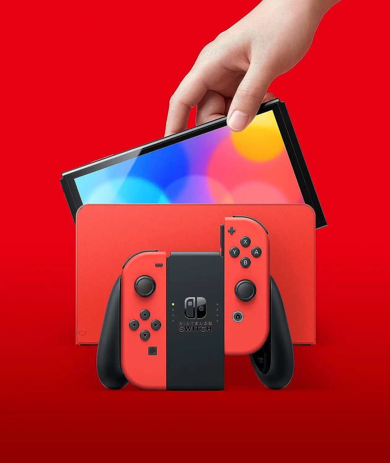 Nintendo Switch OLED Mario Red Edition Czerwony + Super