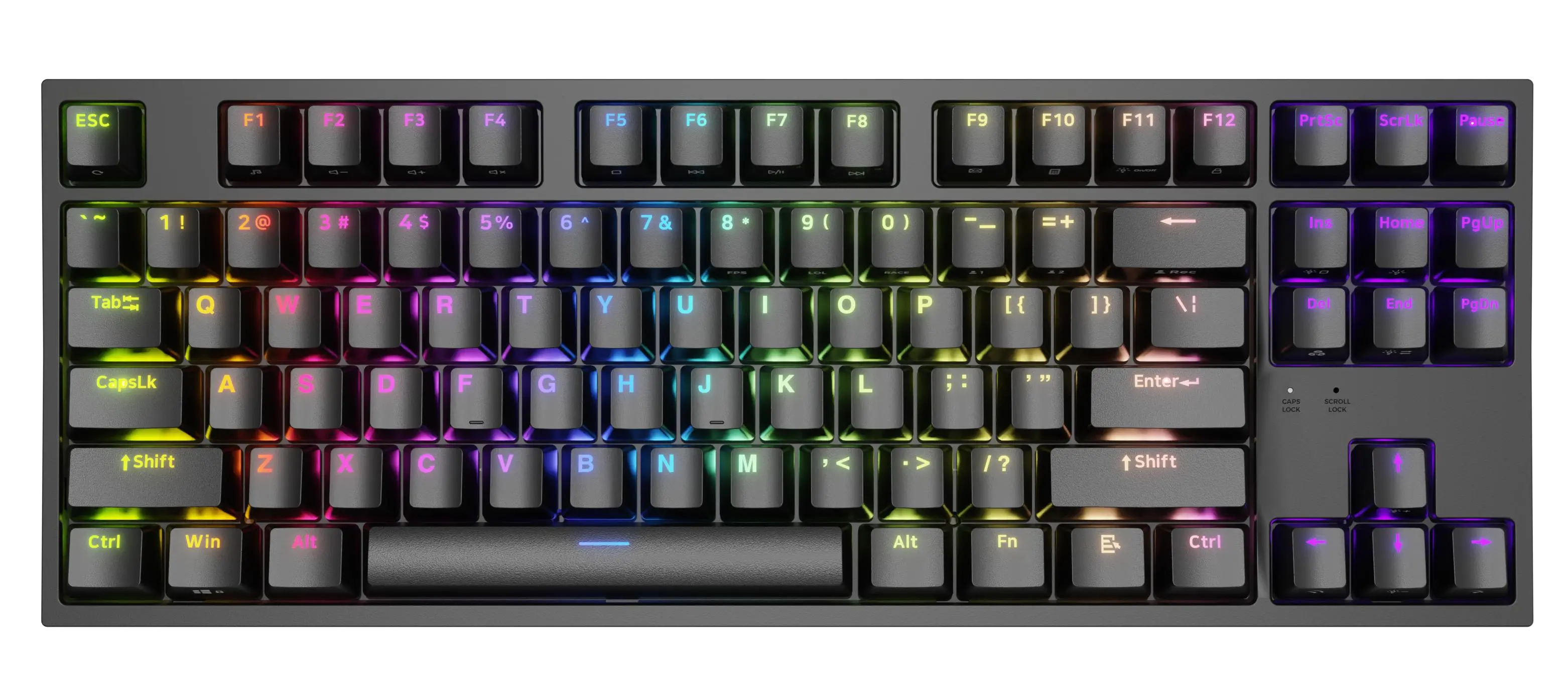 Klawiatura mechaniczna Genesis Thor 404 TKL US RGB Gateron Yellow Pro Czarny