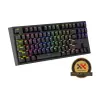 Klawiatura mechaniczna Genesis Thor 404 TKL US RGB Gateron Yellow Pro Czarny