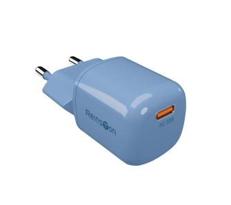 Ładowarka sieciowa Reinston ELSI019 GAN USB-C 30W Niebieski
