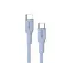 Kabel Reinston EKT51 USB-C do USB-C SOFT 65W 1,5m Niebieski