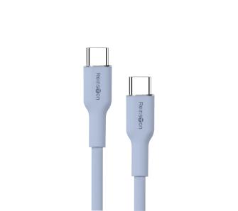 Kabel Reinston USB-C do USB-C SOFT 65W 1,5m Niebieski