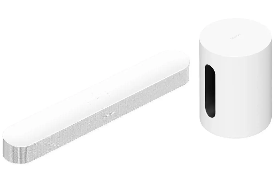 Soundbar Sonos Beam Gen2 Sub Mini 4.1 Wi-Fi AirPlay Dolby Atmos Biały