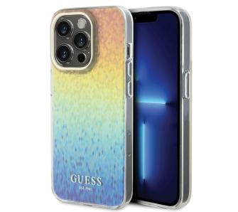 Etui Guess IML Faceted Mirror Disco Iridescent GUHCP15LHDECMI do iPhone 15 Pro Tęczowy