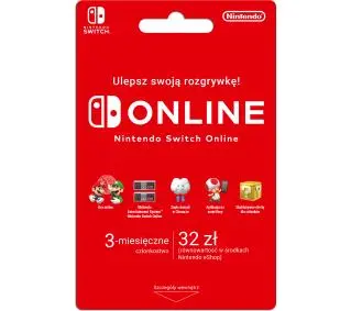 Abonament Nintendo Switch Online 3m-ce [bon agencyjny] Obecnie dostępne tylko w sklepach stacjonarnychDostęp po opłaceniu zakupu