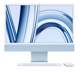 Komputer Apple iMac Retina 4.5K M3 MQRR3ZE/A 23,5" 8GB RAM 512GB Niebieski