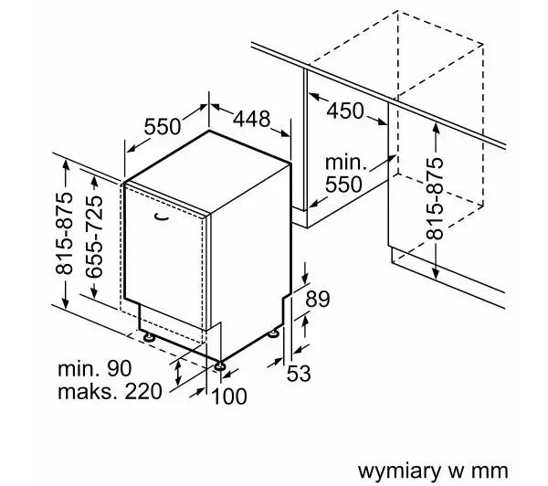 Bosch Serie 6 SPV6EMX05E 44,8cm Szuflada na sztućce Automatyczne otwieranie drzwi Zdalne sterowanie - Kup na Raty - RRSO 0%