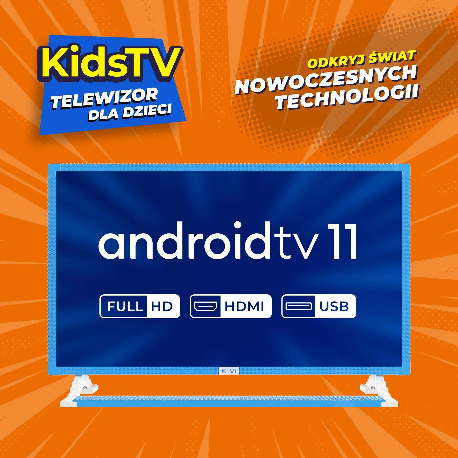 Telewizor KIVI KidsTV dla dzieci 32