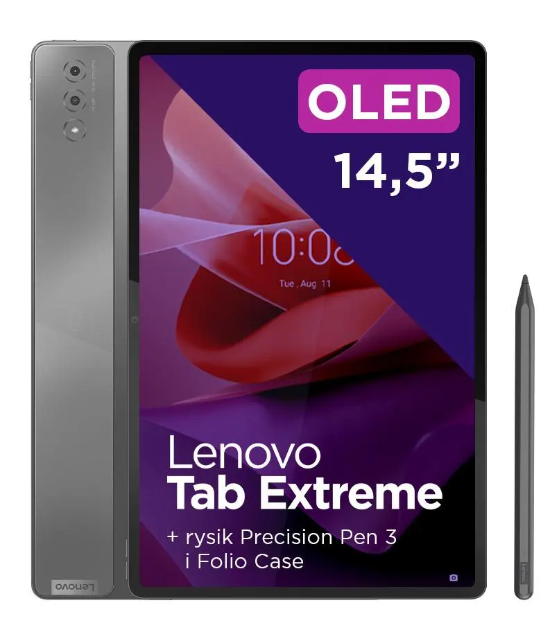 Tablet Lenovo Tab Extreme TB570FU 14,5" 12/256GB Wi-Fi Storm Grey +  Precision Pen 3 + Extreme Folio Case