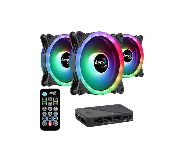 Aerocool Duo 12 ARGB Pro 120mm 3szt. Czarny