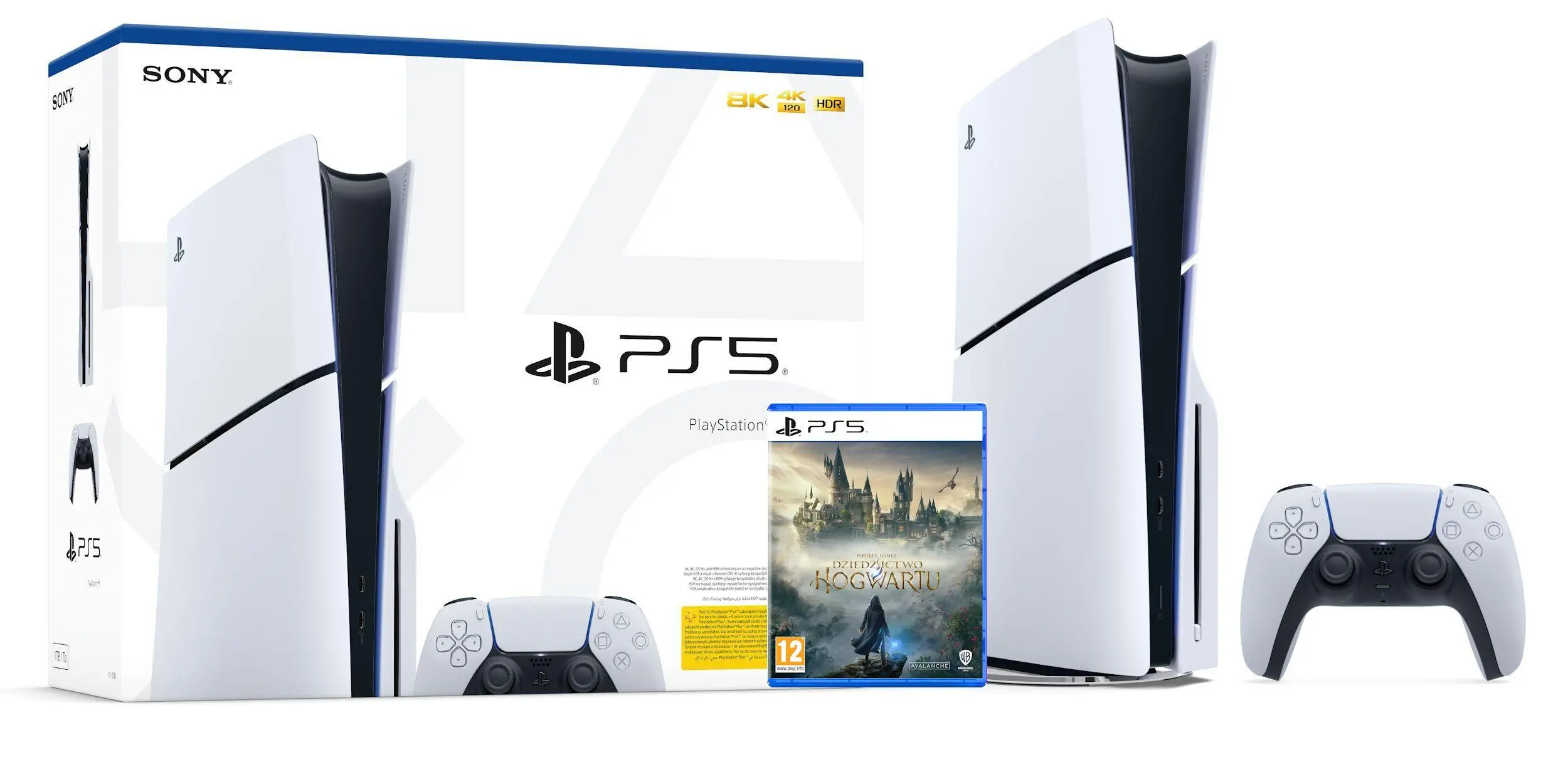 Konsola Sony PlayStation 5 Slim D Chassis (PS5) 1TB z napędem + Dziedzictwo Hogwartu (Hogwarts Legacy)