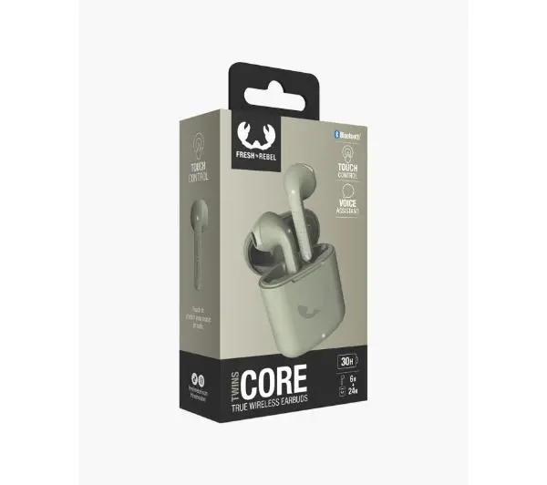 Fresh 'n Rebel Twins Core Douszne Bluetooth Dried Green