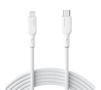 Kabel Aukey USB-C do Lightning MFi 27W 1,8m Biały