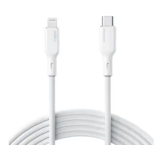 Kabel Aukey USB-C do Lightning MFi 27W 1,8m Biały