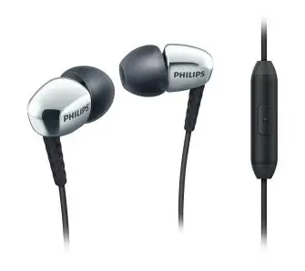 Słuchawki przewodowe Philips SHE3905SL/00 Dokanałowe Mikrofon Srebrny