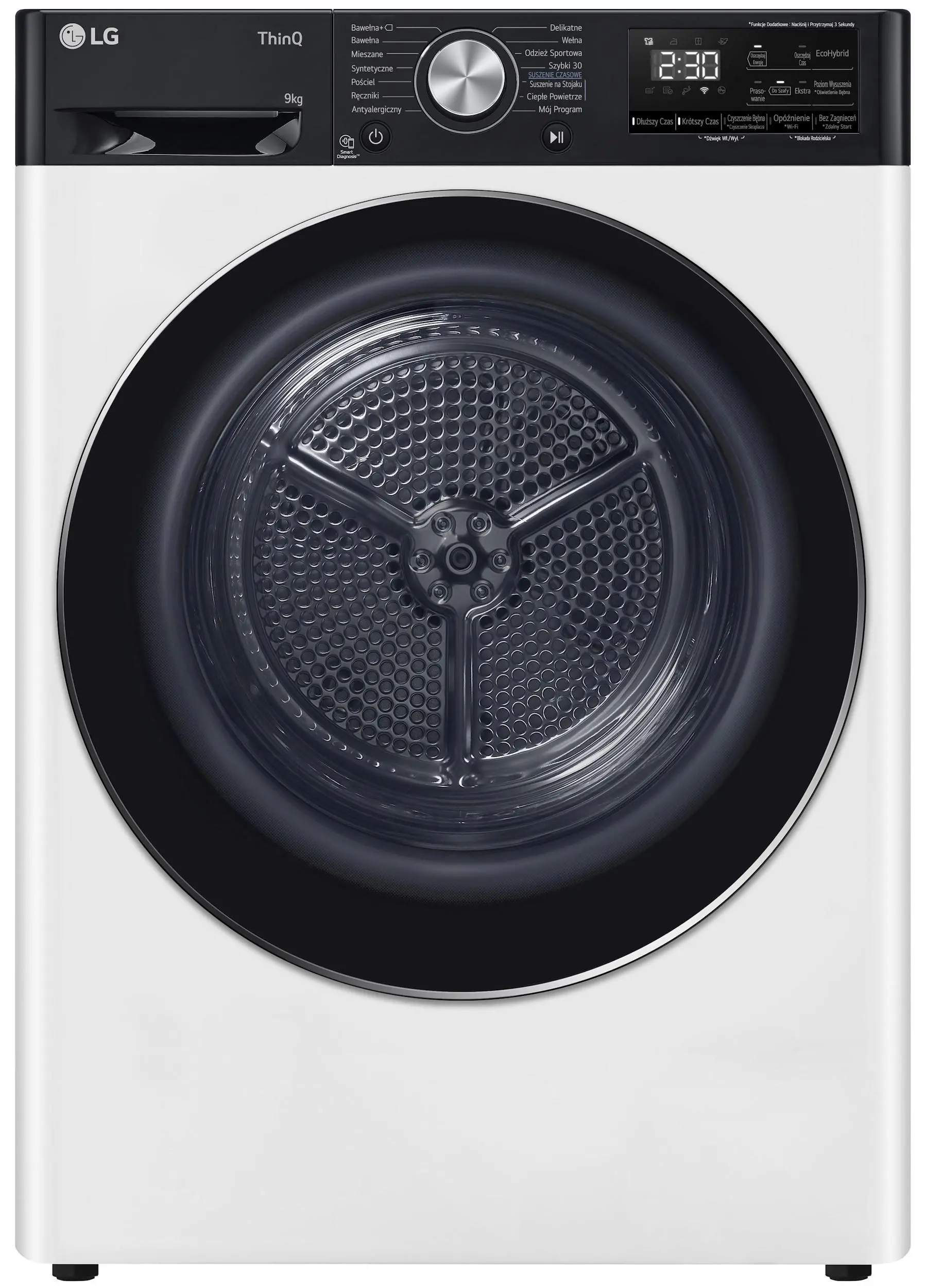 Suszarka LG Vivace RH90V9LV2N 9kg 60cm Zdalne sterowanie