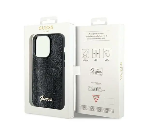 Guess Disco Metal Script GUHCP14XPMSDGSK do iPhone 14 Pro Max Czarny