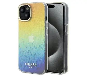 Etui Guess IML Faceted Mirror Disco Iridescent GUHCP14SHDECMI do iPhone 14 / 15 / 13