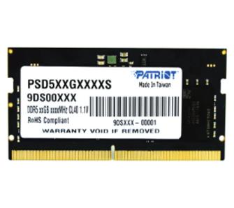 Pamięć Patriot Signature DDR5 16GB 4800 CL40 SODIMM Czarny
