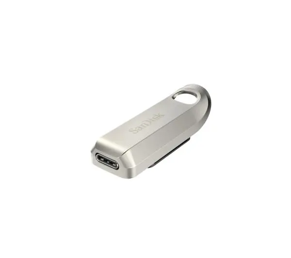 SANDISK Ultra Luxe 128GB USB 3.2 Typ C Srebrny