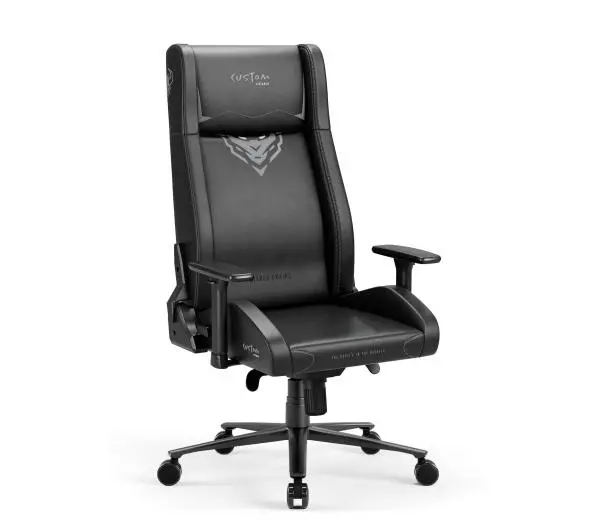 Diablo Chairs X-Custom Normal Size Gamingowy do 130kg Skóra ECO Czarny - Kup na Raty - RRSO 0%