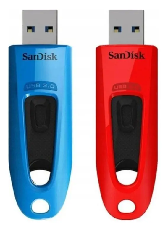 PenDrive SANDISK Ultra 2x64GB USB 3.2  Niebiesko-czerwony