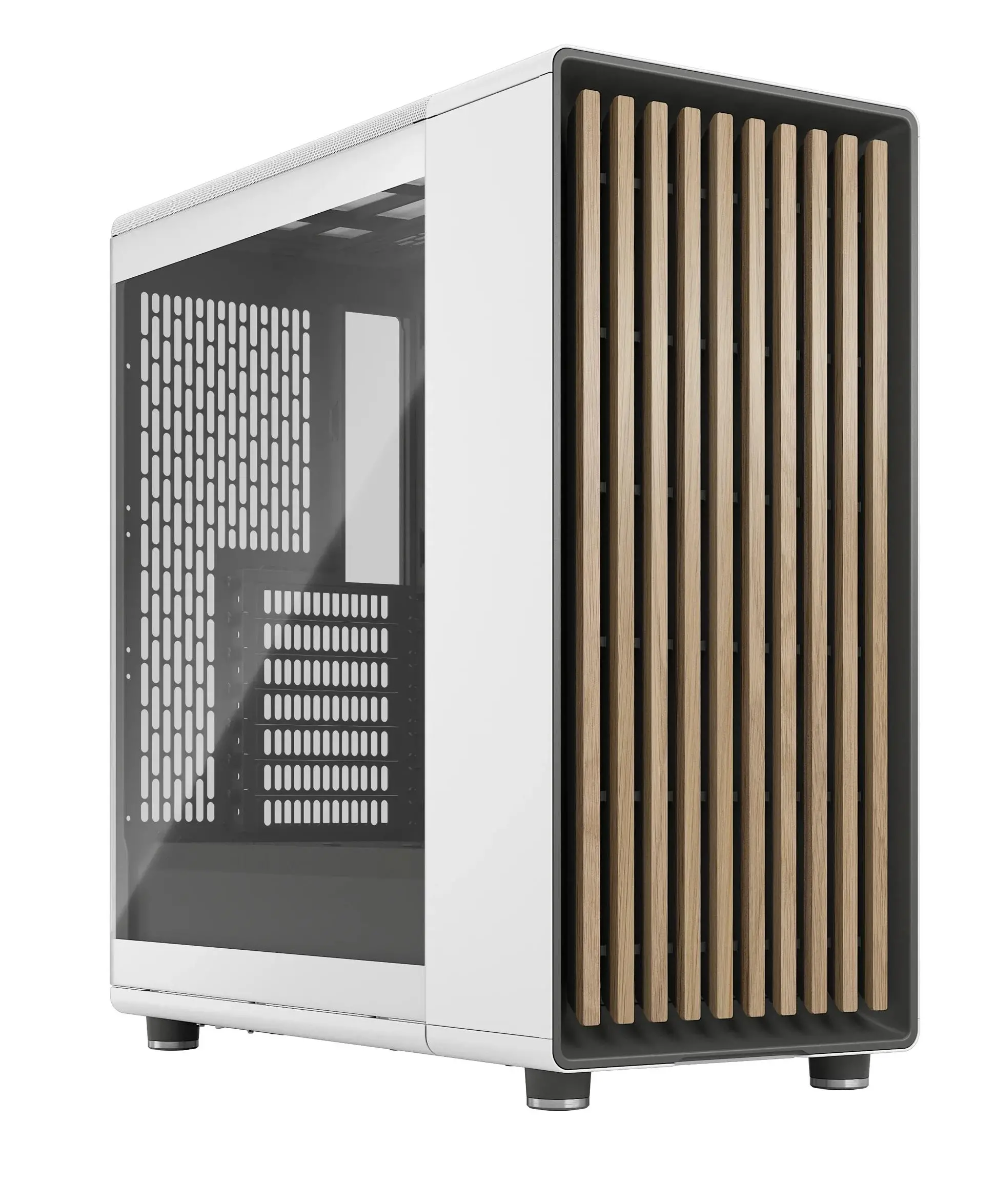 Obudowa Fractal Design North Chalk TG Clear  Biały