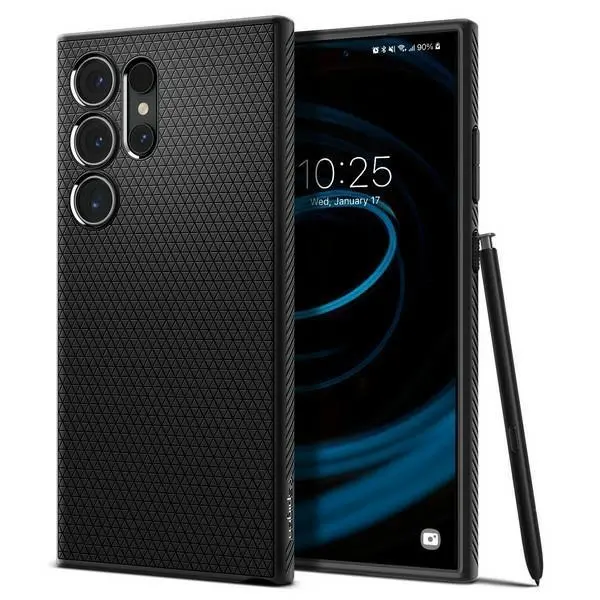 Etui Spigen Liquid Air ACS07287 do Galaxy S24 Ultra Czarny