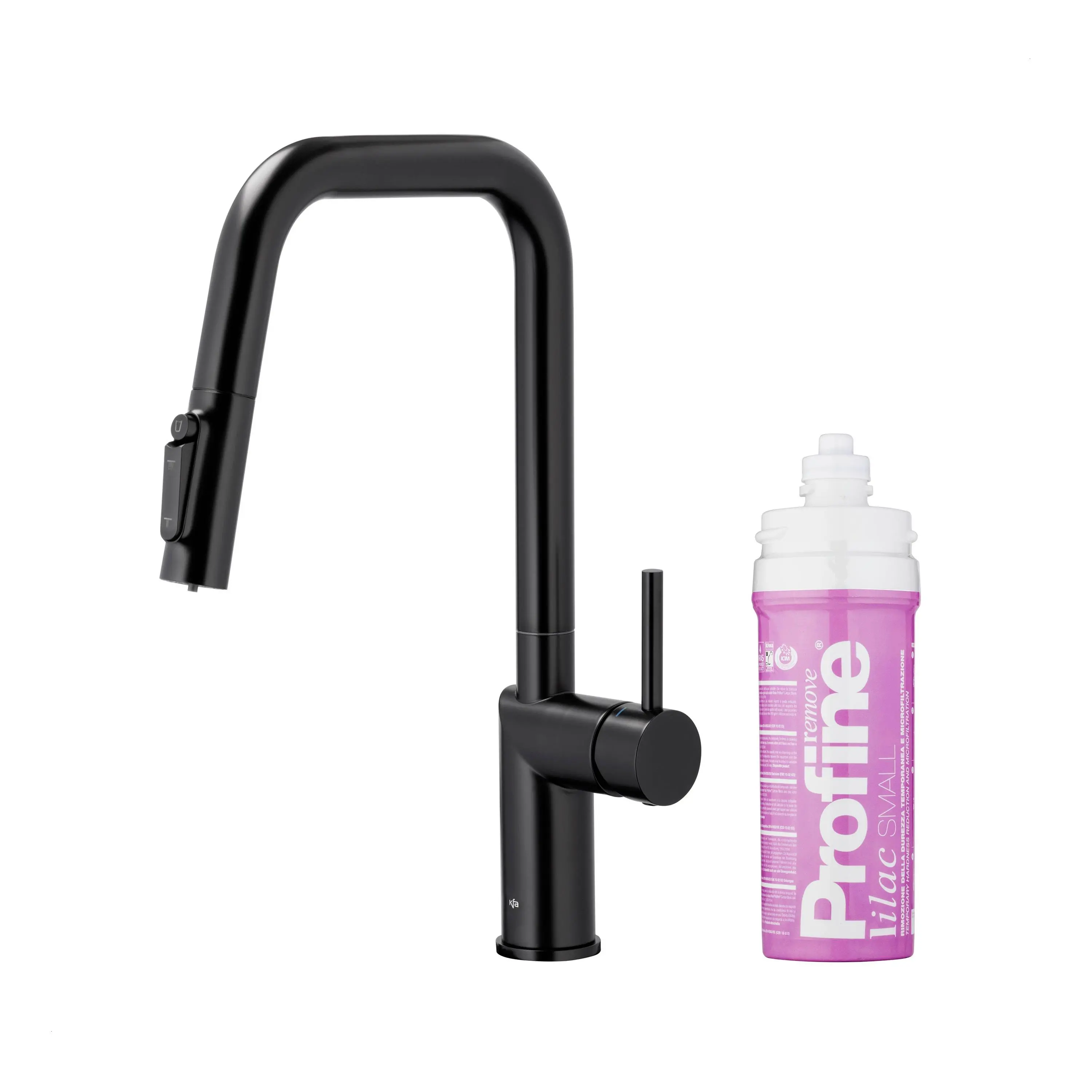 Bateria KFA Armatura Duero Pure Style Pull-Out 6623-315-81 Czarny Stal szlachetna