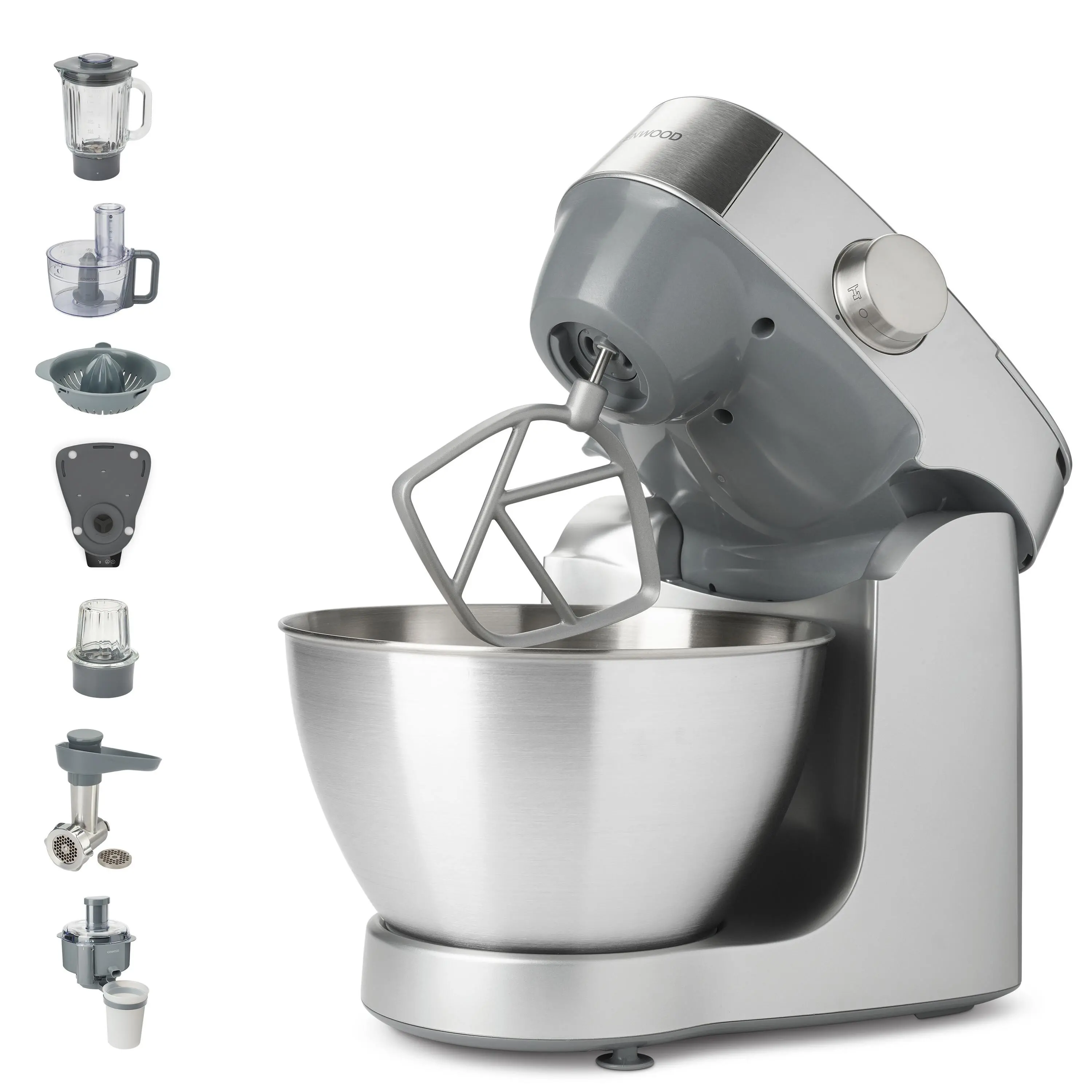 Robot kuchenny Kenwood Prospero+ KHC29A.X0SI 1000W Maszynka do mielenia Wyciskarka do cytrusów Rozdrabniacz Młynek Blender kielichowy