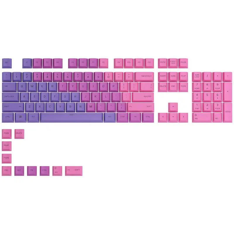 Klawisze Glorious GPBT Keycaps 114szt. Nebula Różowy