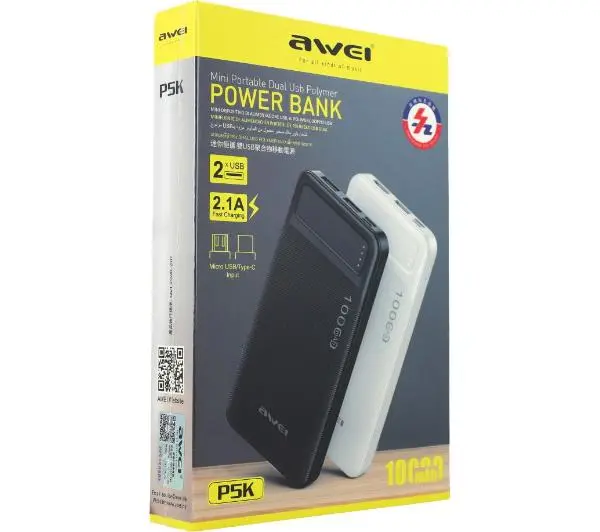 Awei P5K 10000mAh 10W Czarny