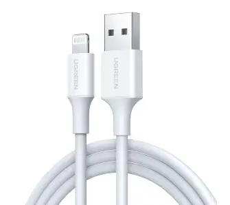 Kabel UGREEN Lightning do USB 2,4A US155 1,5m Biały