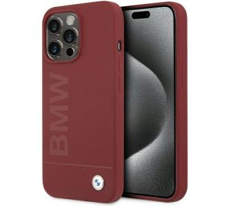 Etui BMW Silicone Pattern MagSafe BMHMP15XSLBLRE do iPhone 15 Pro Max Czerwony