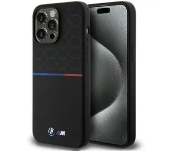 Etui BMW Silicone Pattern MagSafe BMHMP15X22SMPK do iPhone 15 Pro Max Czarny