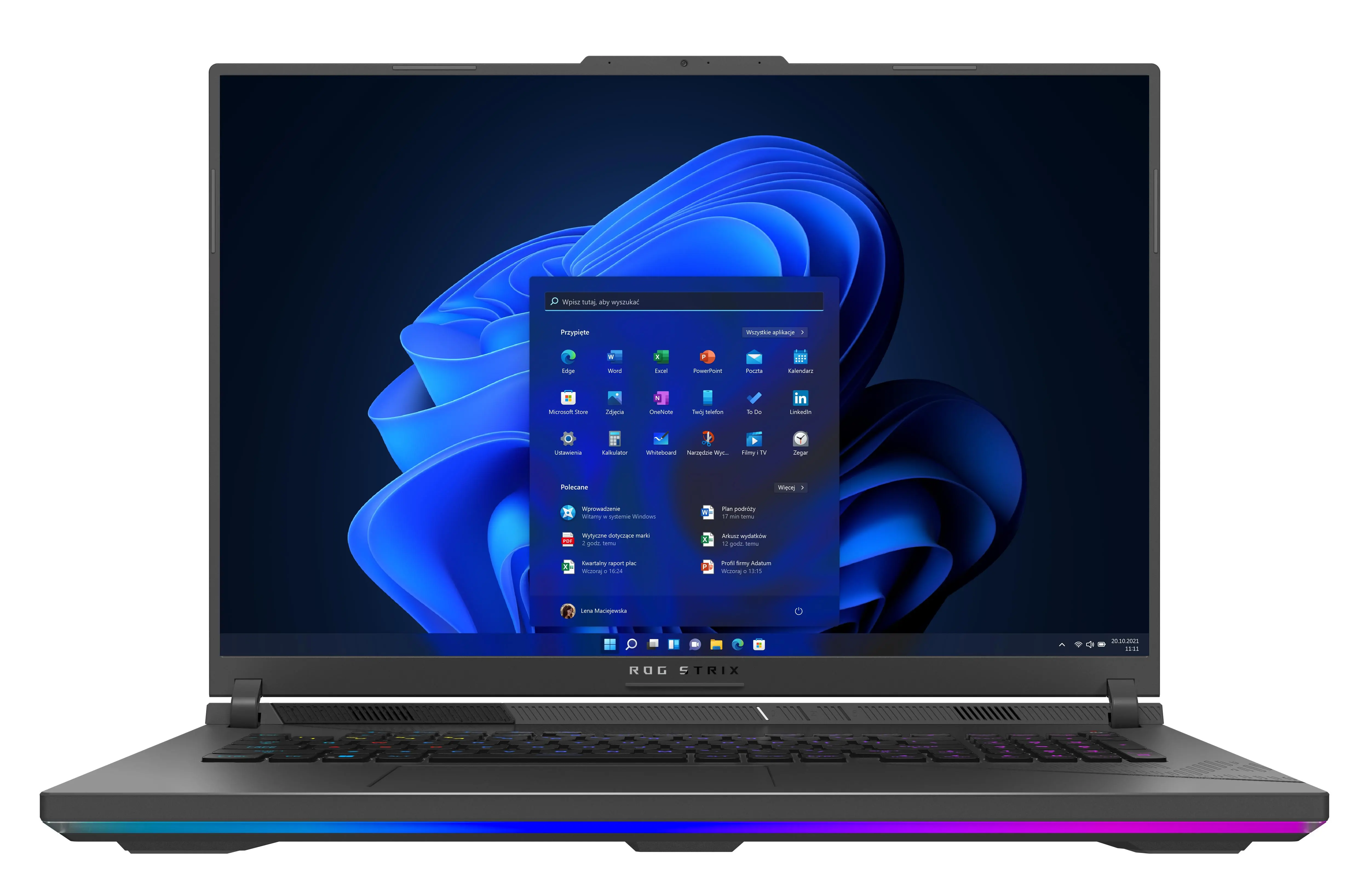 Laptop gamingowy ASUS ROG Strix G18 2024 G814JZR-N6043W 18" 240Hz i9-14900HX 16GB RAM 1TB Dysk SSD RTX4080 DLSS3 Win11 Szary