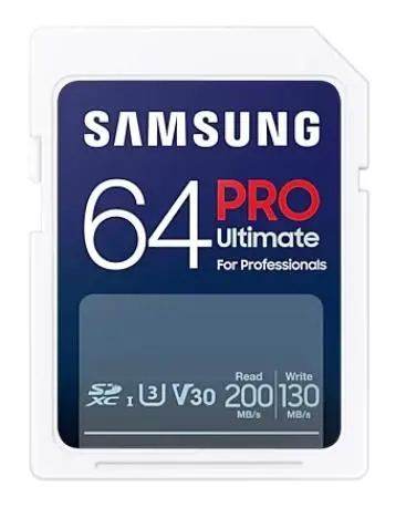 Karta pamięci Samsung PRO Ultimate 2023 SD 64GB 200/130MB/s U3 V30