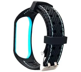 Pasek Beline do Mi Band 3/4 Sport Czarno-niebieski