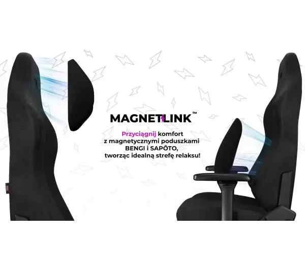 Yumisu 2054 Magnetic Materiał Biurowy do 150kg Tkanina Czarny - Kup na Raty - RRSO 0%