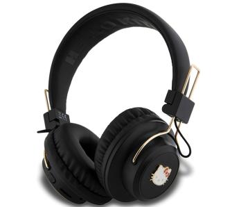 Słuchawki bezprzewodowe Hello Kitty HKBH9KHLMK Metal Logo Round Shape Nauszne Bluetooth 5.3 Czarny