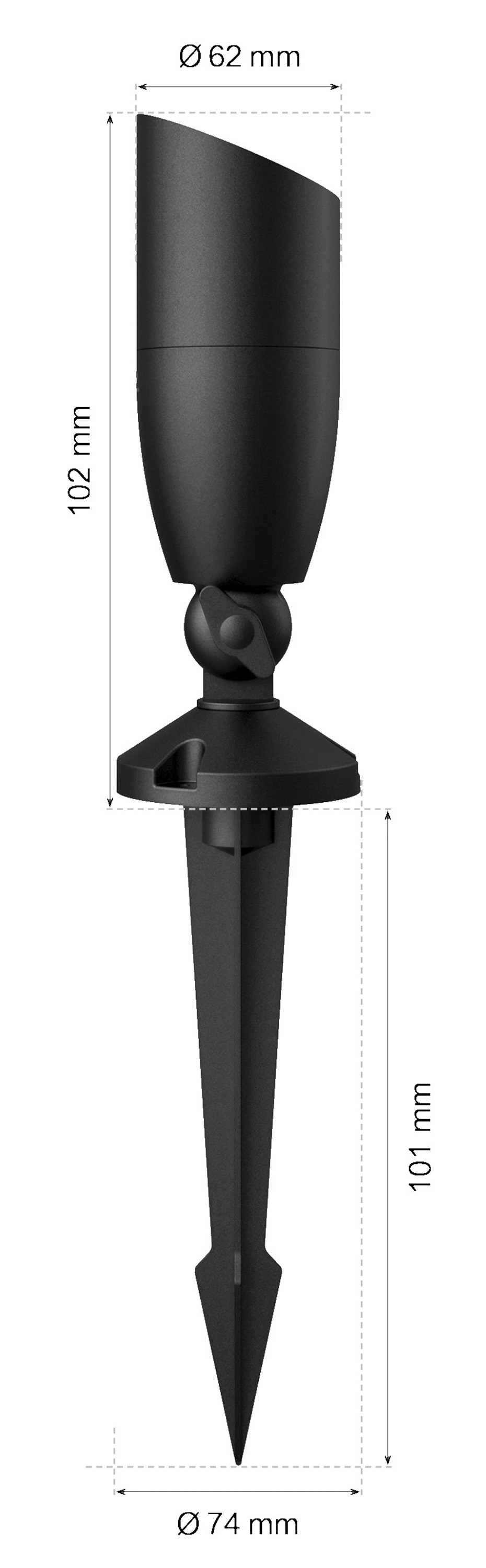 Kinkiet zewnętrzny WiZ LED Ground Spot Extension 12V 540 lm